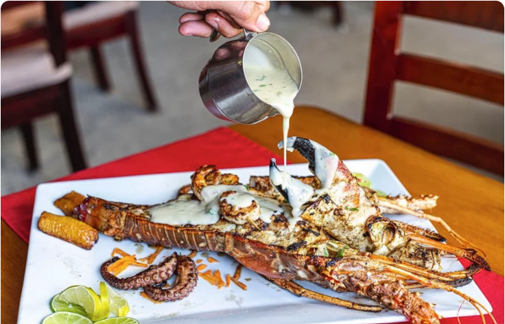 Lobster dinner for two aboard a cruise ship